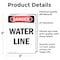 Signmission Portrait Water Line, 3.5 in W x Rectangle, Vinyl Decal OS-2PACK-DS-D-35-V-1606 - alternate 3